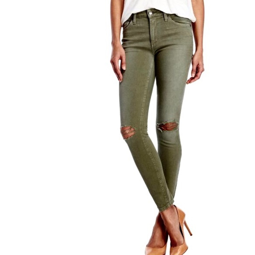 Joes Skinny Ankle Jean in Hunter/Army Green